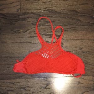 Bright Orange halter swimsuit top
